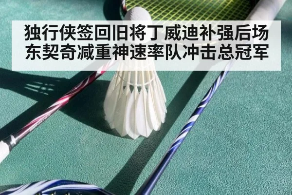 独行侠签回旧将丁威迪补强后场 东契奇减重神速率队冲击总冠军